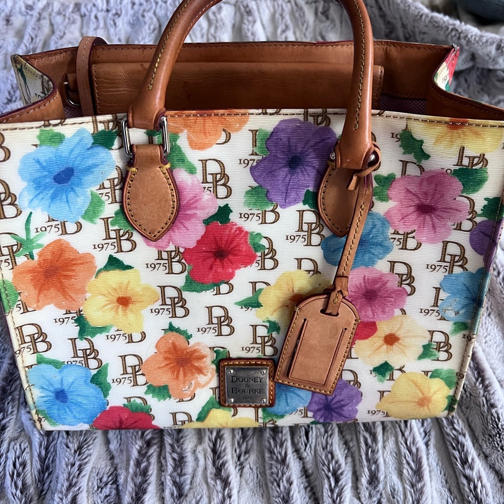 Super fun floral Dooney & Bourke bag